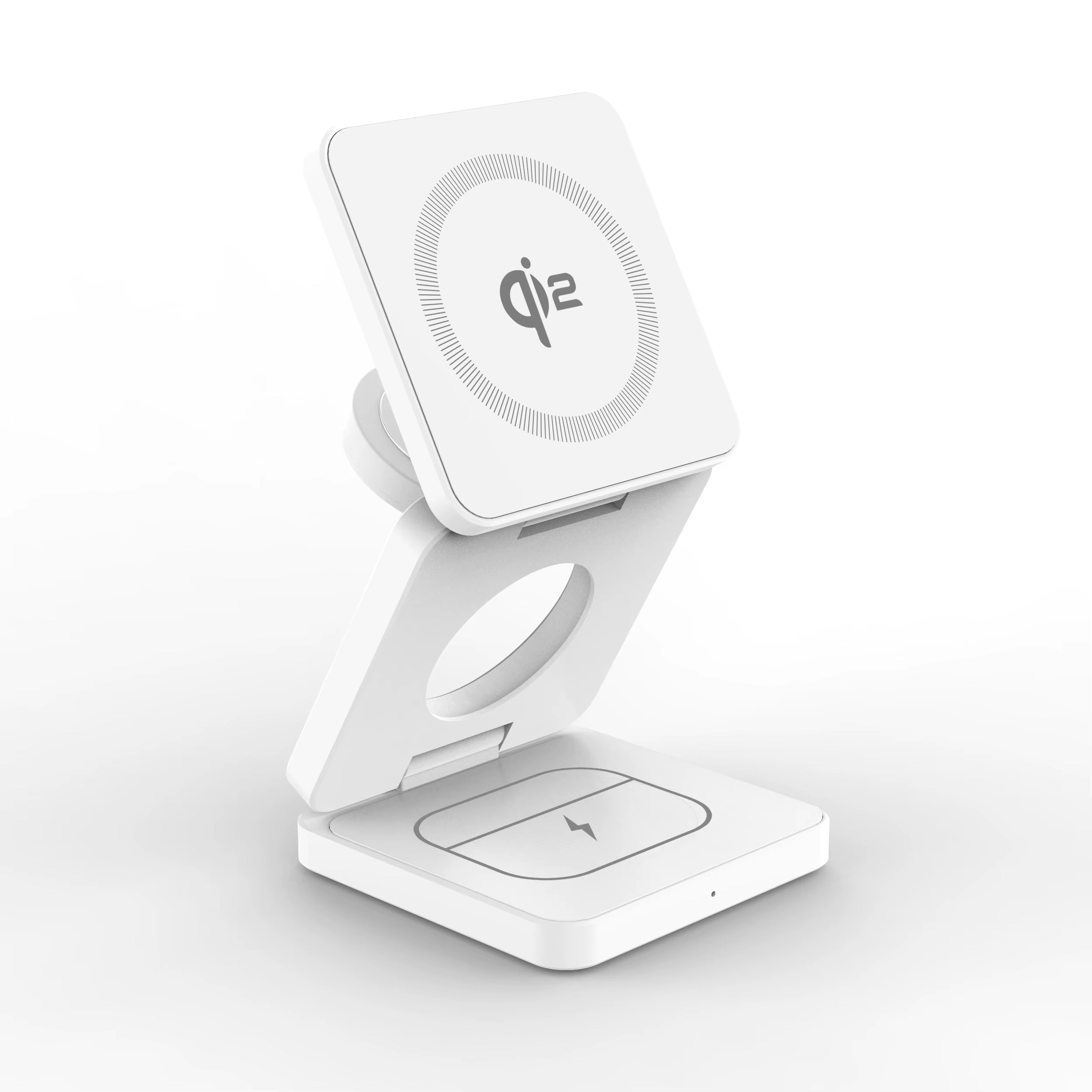 Qi2/Qi1 3 in 1 15W Magnetic Wireless Charger for Iphone 17 16 15 Fast Charging Folding for Apple Watch Airpods Wireless Charger